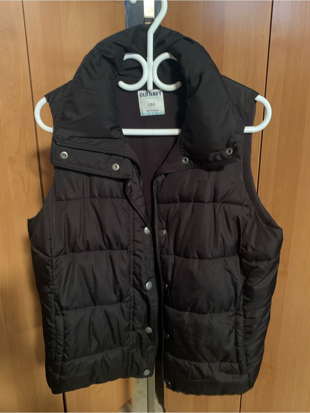 Old Navy Black Quilted Puffer Vest